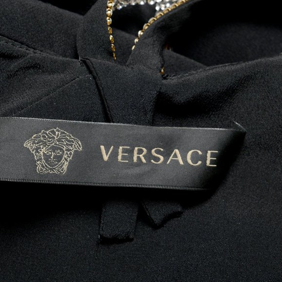 Versace 100% Silk Sleeveless Maxi Evening Dress - Picture 6 of 8